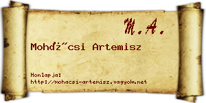Mohácsi Artemisz névjegykártya